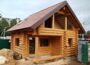 We completed the construction of 200-meter house of cedar